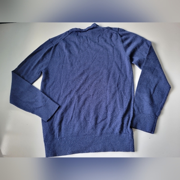 Bananana Republic Men's Merino Wool Blue Sweater M - Picture 2 of 9